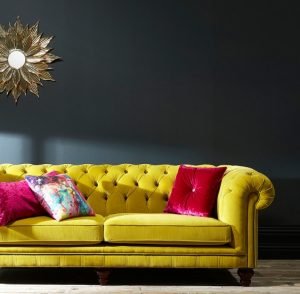 Velvet Chesterfield Sofa