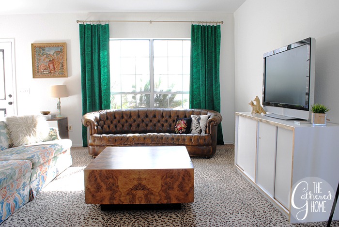 White and Gold Leaf Credenza12