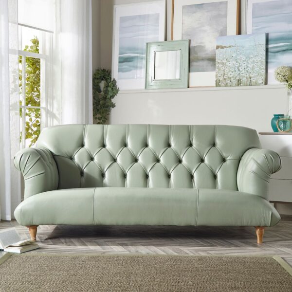 Edinburgh Medium Sofa - Bespoke Hemingway Clover Leaf Leather (Price Band B)