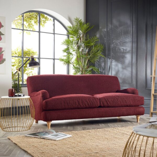 Hatfield Medium Sofa - Luxury Boucle Wine - Price Band C - Image 4