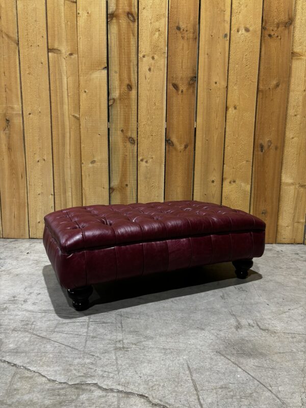 Marlborough Stool - Old English Burgundy - Image 5