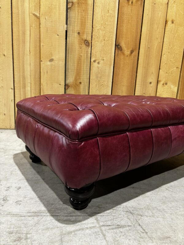 Marlborough Stool - Old English Burgundy - Image 2
