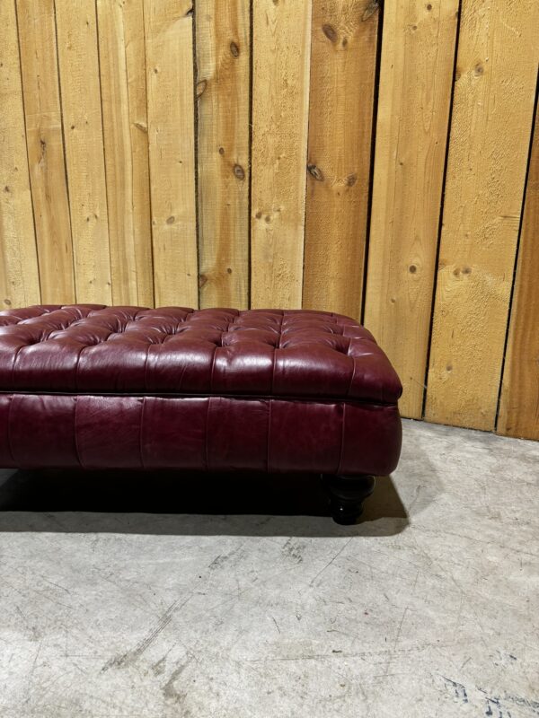 Marlborough Stool - Old English Burgundy - Image 4