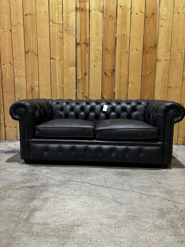 London 2 Seat Chesterfield in Dune Charcoal