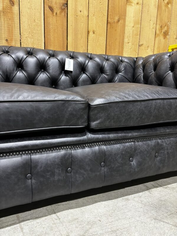 London 2 Seat Chesterfield in Dune Charcoal - Image 4