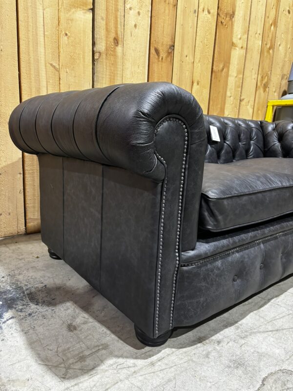 London 2 Seat Chesterfield in Dune Charcoal - Image 10
