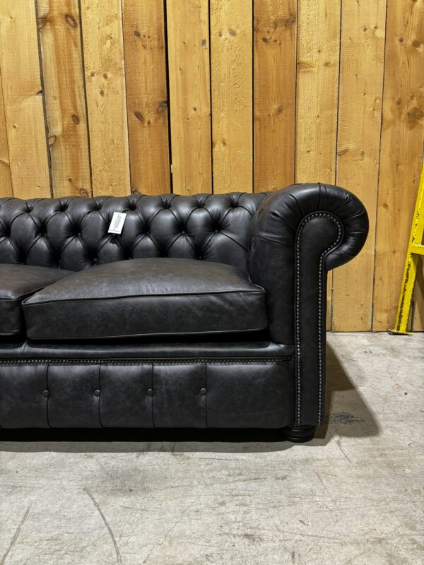 London 2 Seat Chesterfield in Dune Charcoal - Image 7