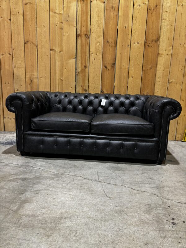 London 2 Seat Chesterfield in Dune Charcoal - Image 11