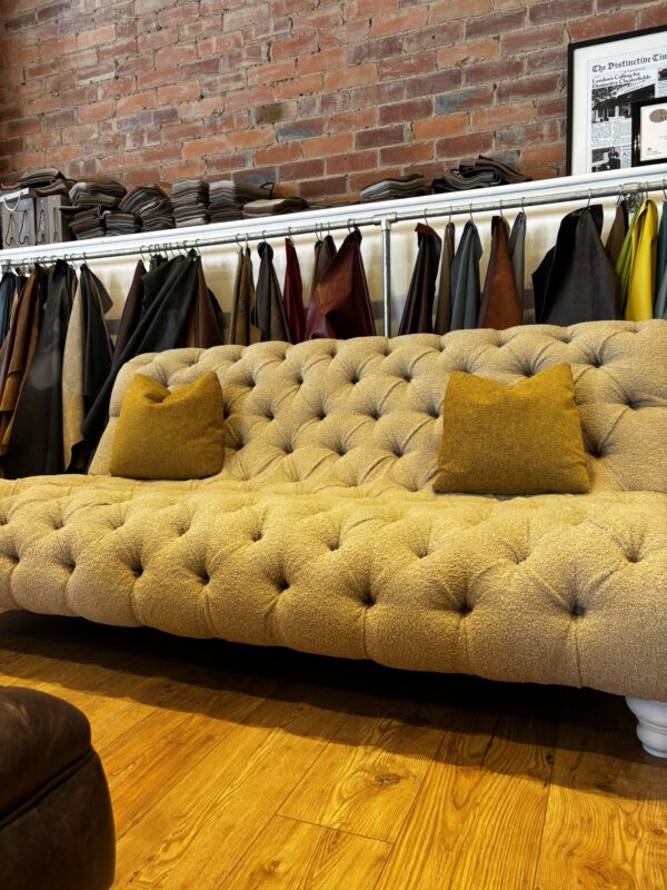 Paris 4 Seat Chesterfield in Luxury Boucle Cream (Price Band C) - Image 3