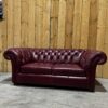 Wandsworth 2 Seat Chesterfield Sofa - Old English Burgundy (Band B) - Image 4