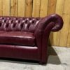 Wandsworth 2 Seat Chesterfield Sofa - Old English Burgundy (Band B) - Image 6