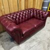 Wandsworth 2 Seat Chesterfield Sofa - Old English Burgundy (Band B)