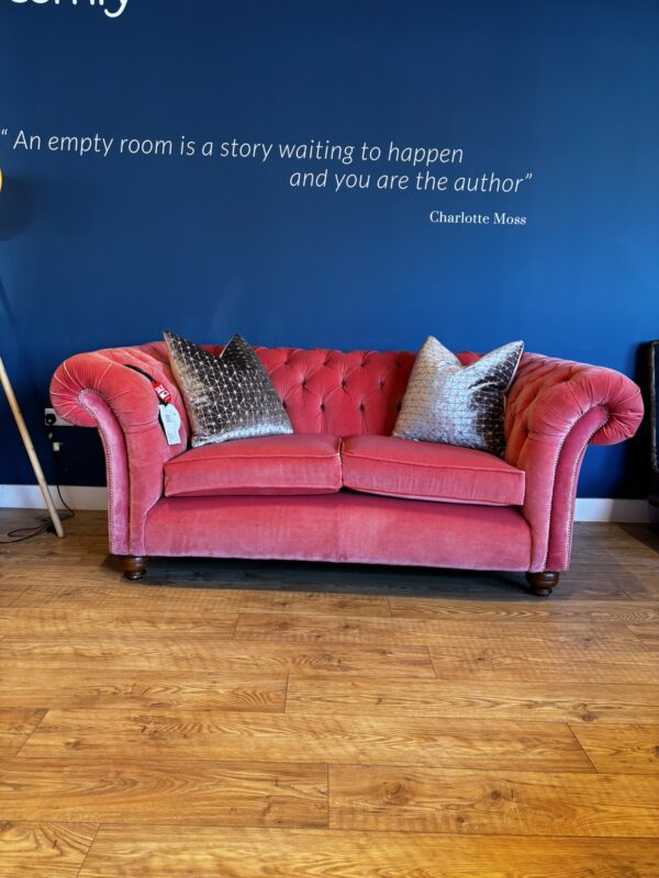 Wandsworth 2 Seat Chesterfield Sofa - LF1990FR 05 Flamingo Velvet (Price Band C)