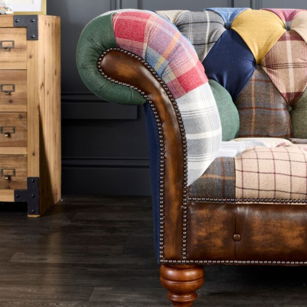 Cotswold Patchwork Chesterfield Sofa - Image 6