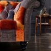 Camborne Patchwork Chesterfield Sofa - Image 4