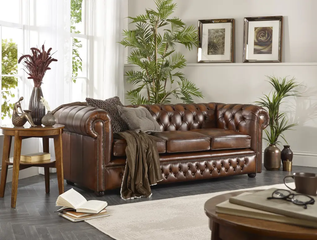 vintage vs modern leather chesterfields