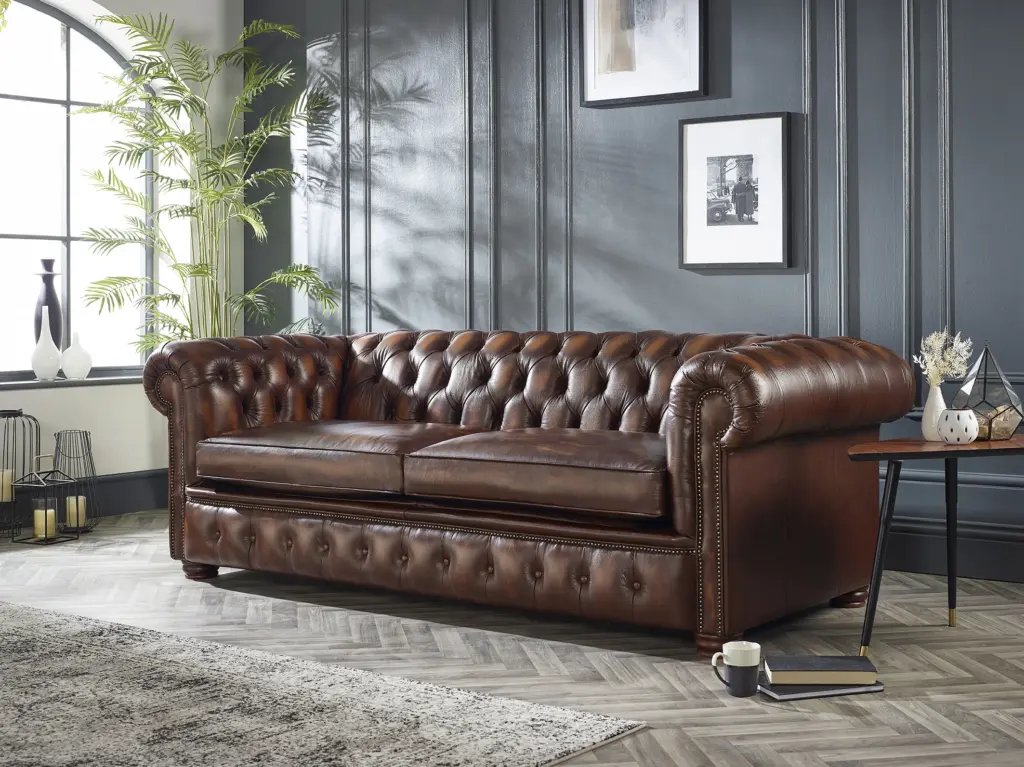 softening-dark-leather-chesterfield
