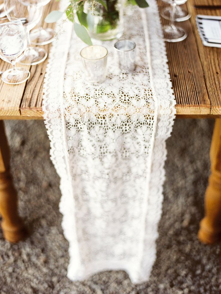 lace table runner