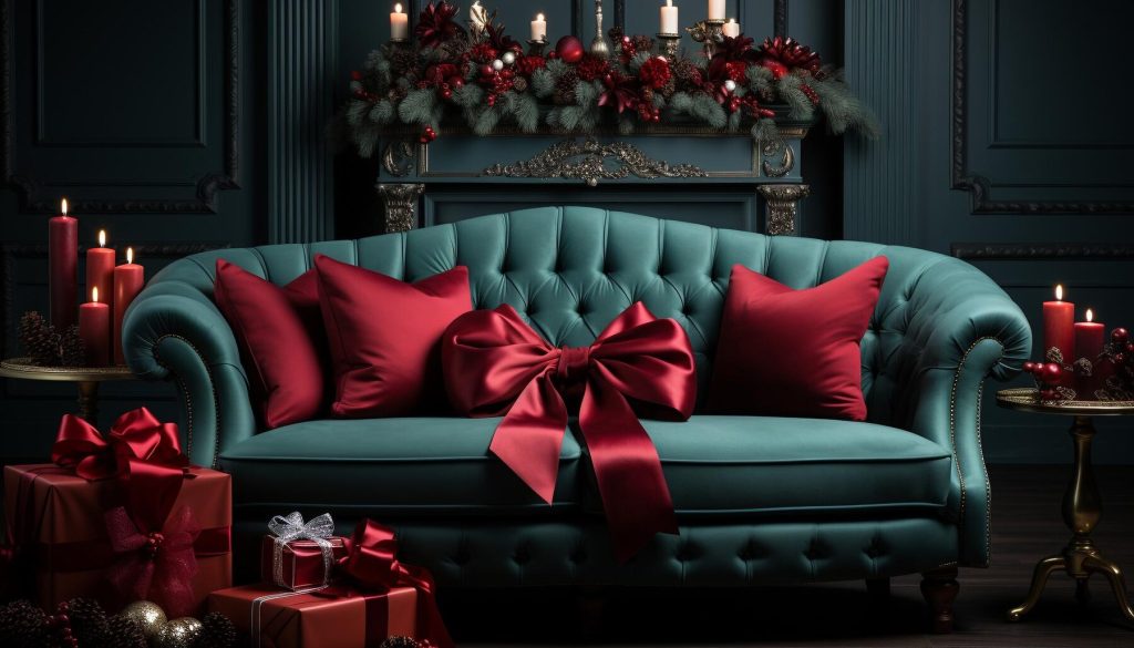 chesterfield sofa seasonal styling